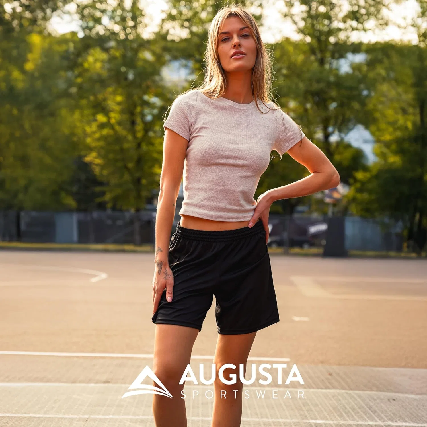 Женские спортивные шорты Augusta Sportswear Octane с длиной внутреннего шва 7 дюймов. Спортивная одежда для женщин, Royal — фото 2