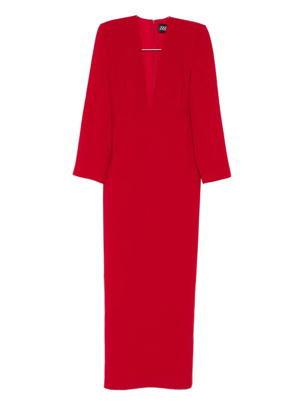 

Макси-платье с V-образным вырезом Solace London, красный