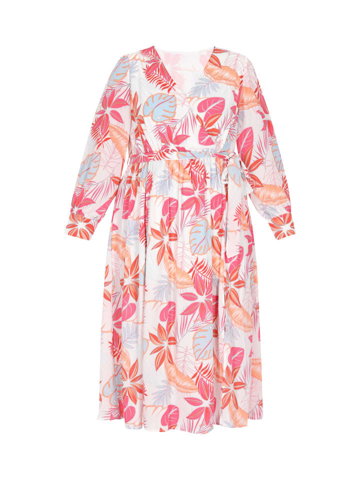 

Платье до колена Usha Plus Size Dress, разноцветный