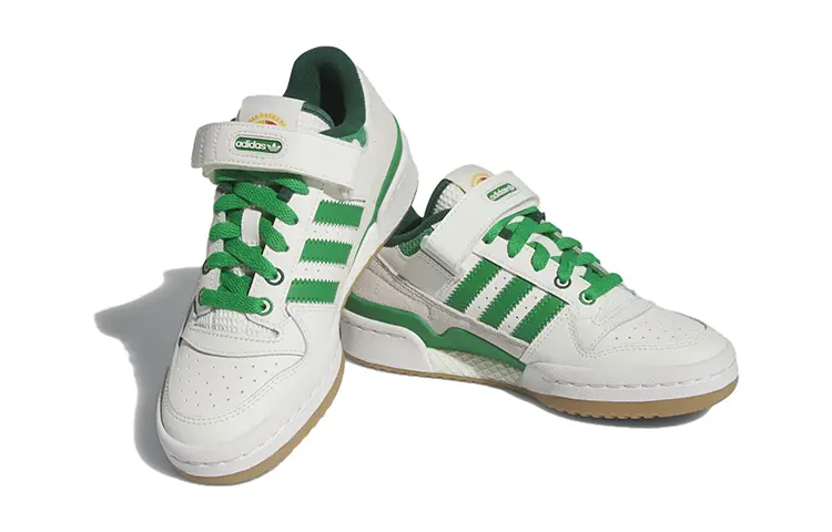 Adidas originals FORUM Series Детские кроссовки для скейтбординга GS, White/Green — фото 3