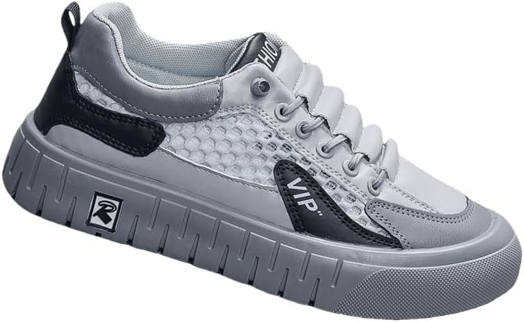 

Мужские кроссовки с дышащей сеткой, удобные и легкие для спорта и повседневной носки, с мягкой подошвой, подходят для прогулок на природе весной и летом Hoalox, серый