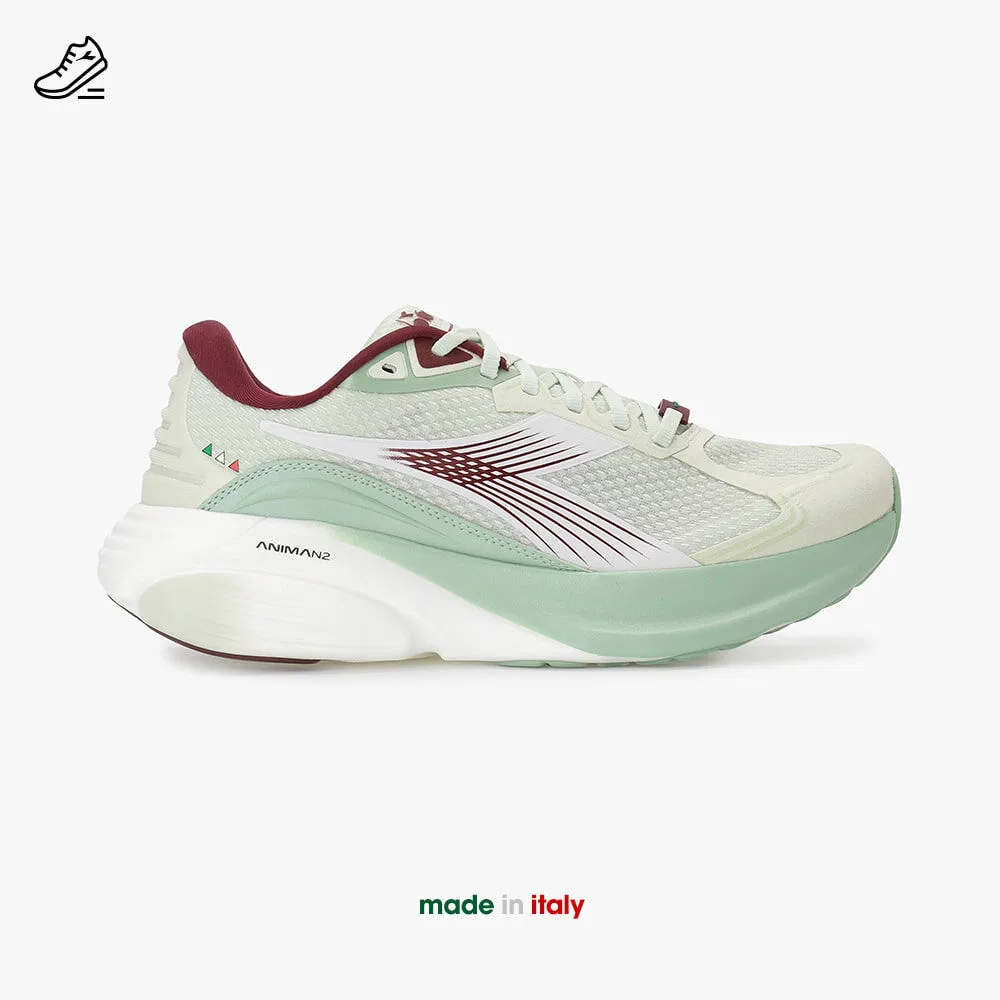 Мужские беговые кроссовки Diadora Atomosstar, зелёные — фото 2