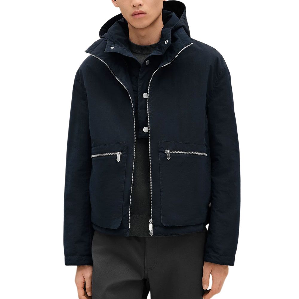 

HERMES Куртка мужская морская синяя, Marine Blue