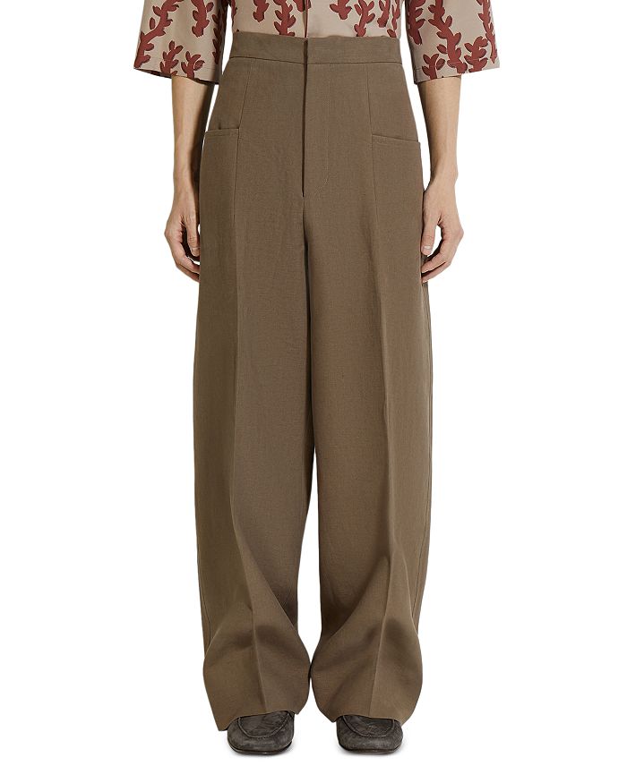 

Обычные льняные брюки Oasi Lino Regular Fit ZEGNA, коричневый/бежевый