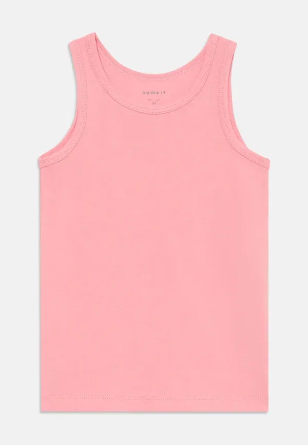 Футболка-борцовка Name It Nmftank ballarina 2 pack undershirt, жемчужный/пион — фото 3