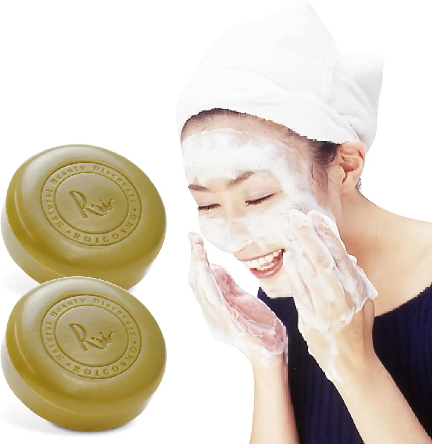 Мыло уходовое для лица и тела Whitening Soap Roicosmo 100 г