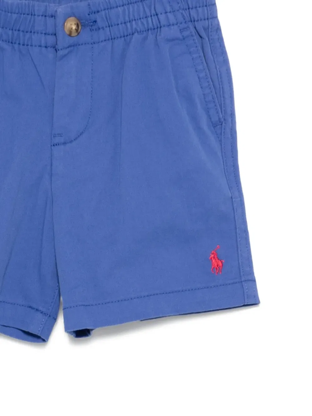 Эластичные шорты с логотипом Polo Ralph Lauren Kids, синий — фото 3