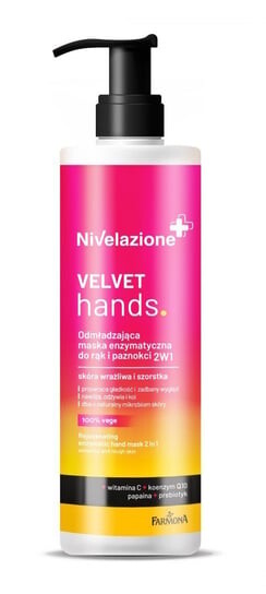

Омолаживающая ферментная маска для рук и ногтей 2в1 Velvet Hands - чувствительная и грубая кожа 200мл Farmona Nivelazione+