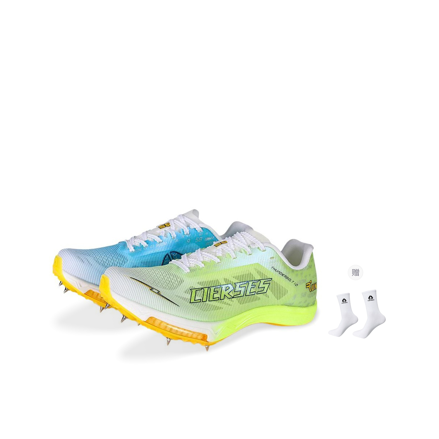 

Беговые кроссовки Unisex Low top Mismatched CIERSES, желтый/синий