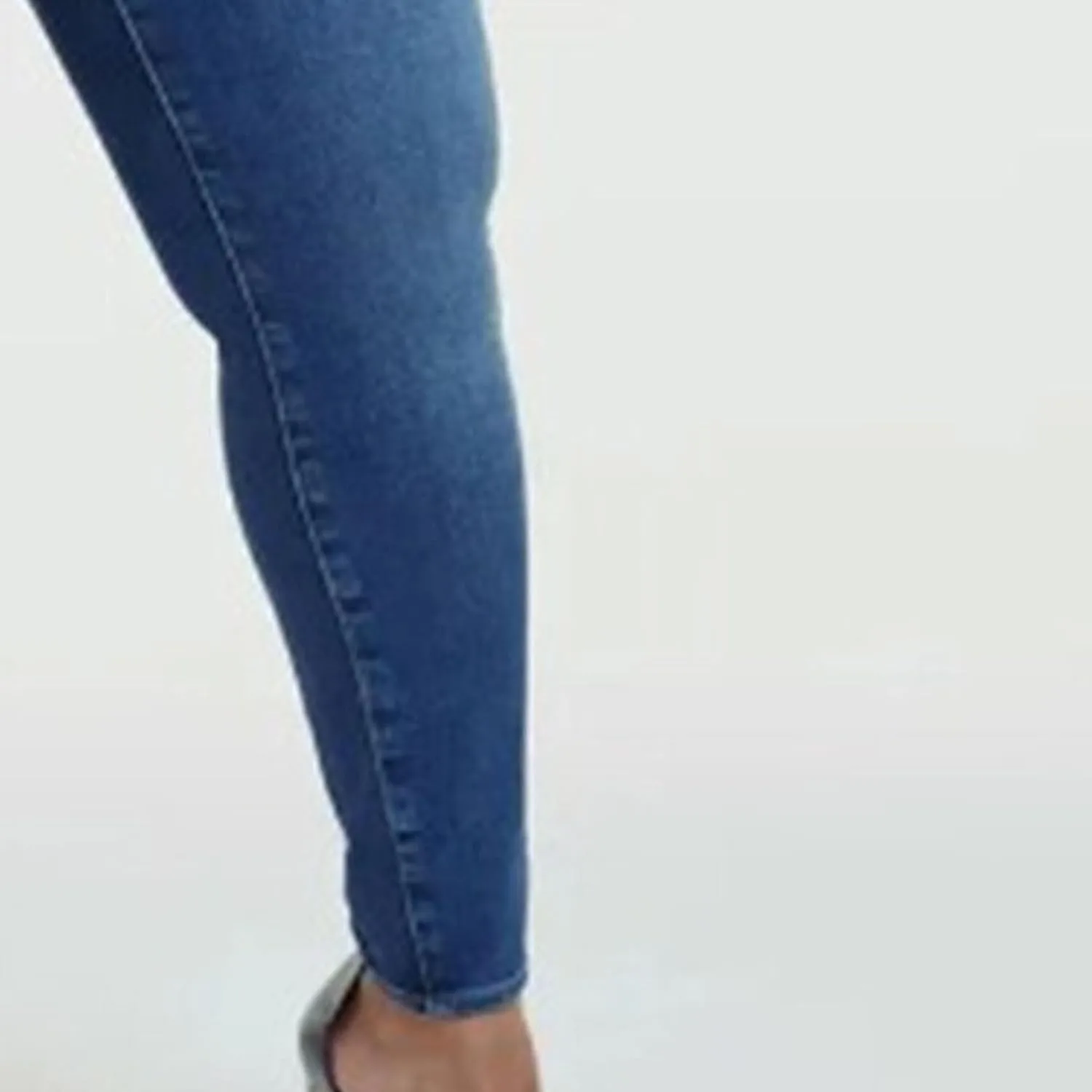 Женские джинсы Plus Size с высокой талией, эластичные — фото 3