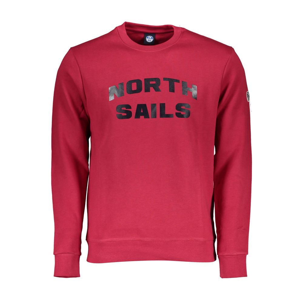 

Красный хлопковый мужской свитер North Sails