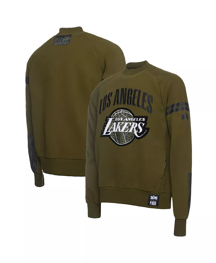 

X NBA Мужская оливковая толстовка премиум-класса Los Angeles Lakers из коллекции Culture Hoops Two Hype