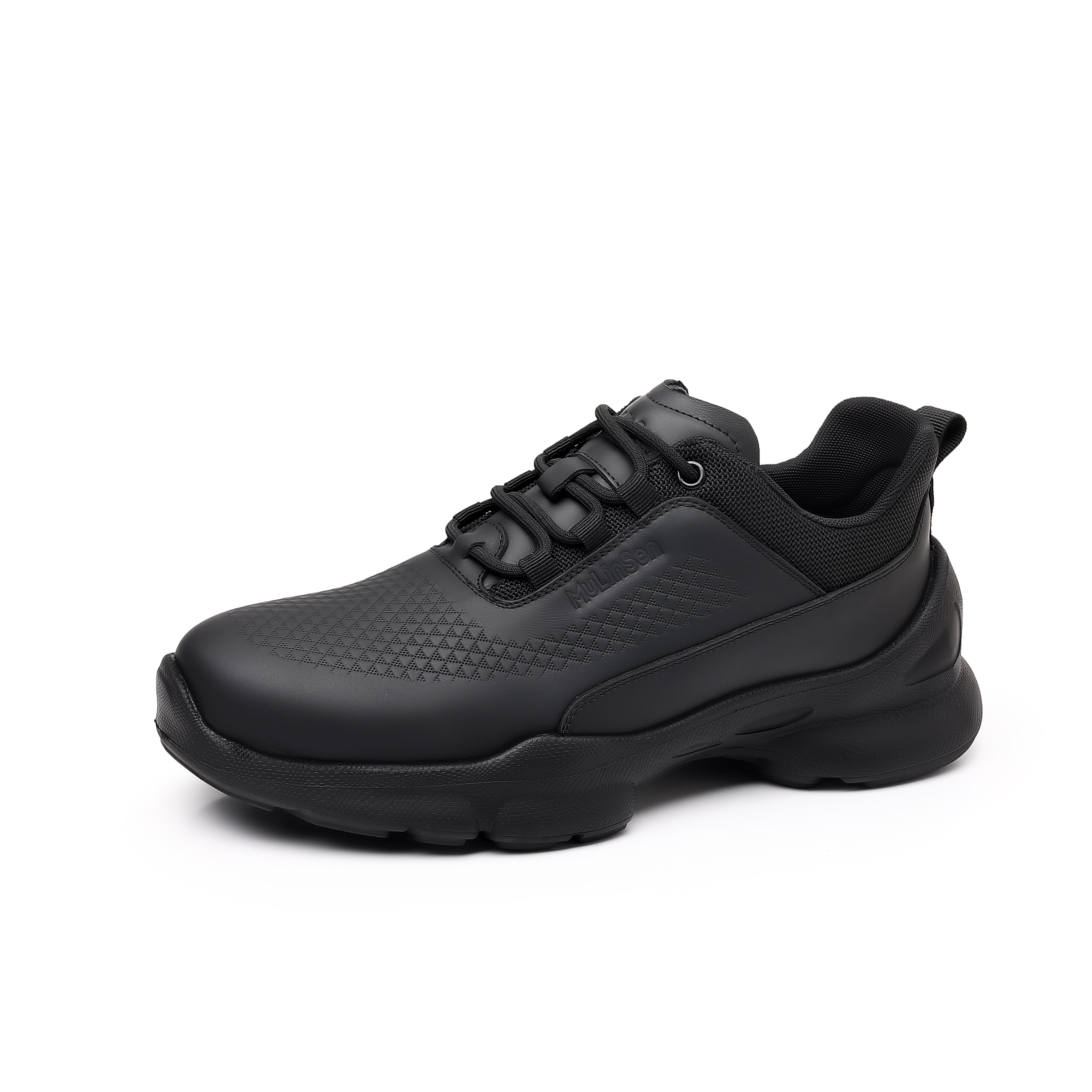 

Mulinsen Кроссовки Black Warrior Cushioning Rebound Abrasion Resistant Breathable Slip Resistant Low Top Mountaineering Men's