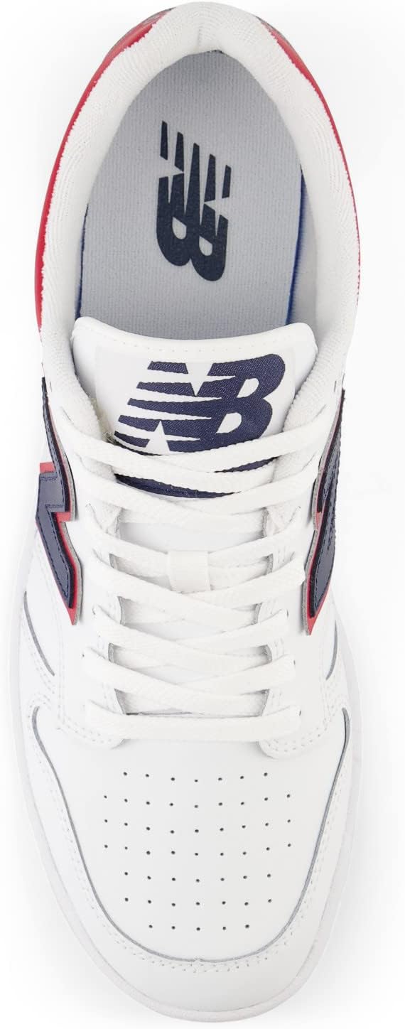 Мужские кроссовки New Balance 480 V1, White/Natural Indigo/Team Red — фото 2