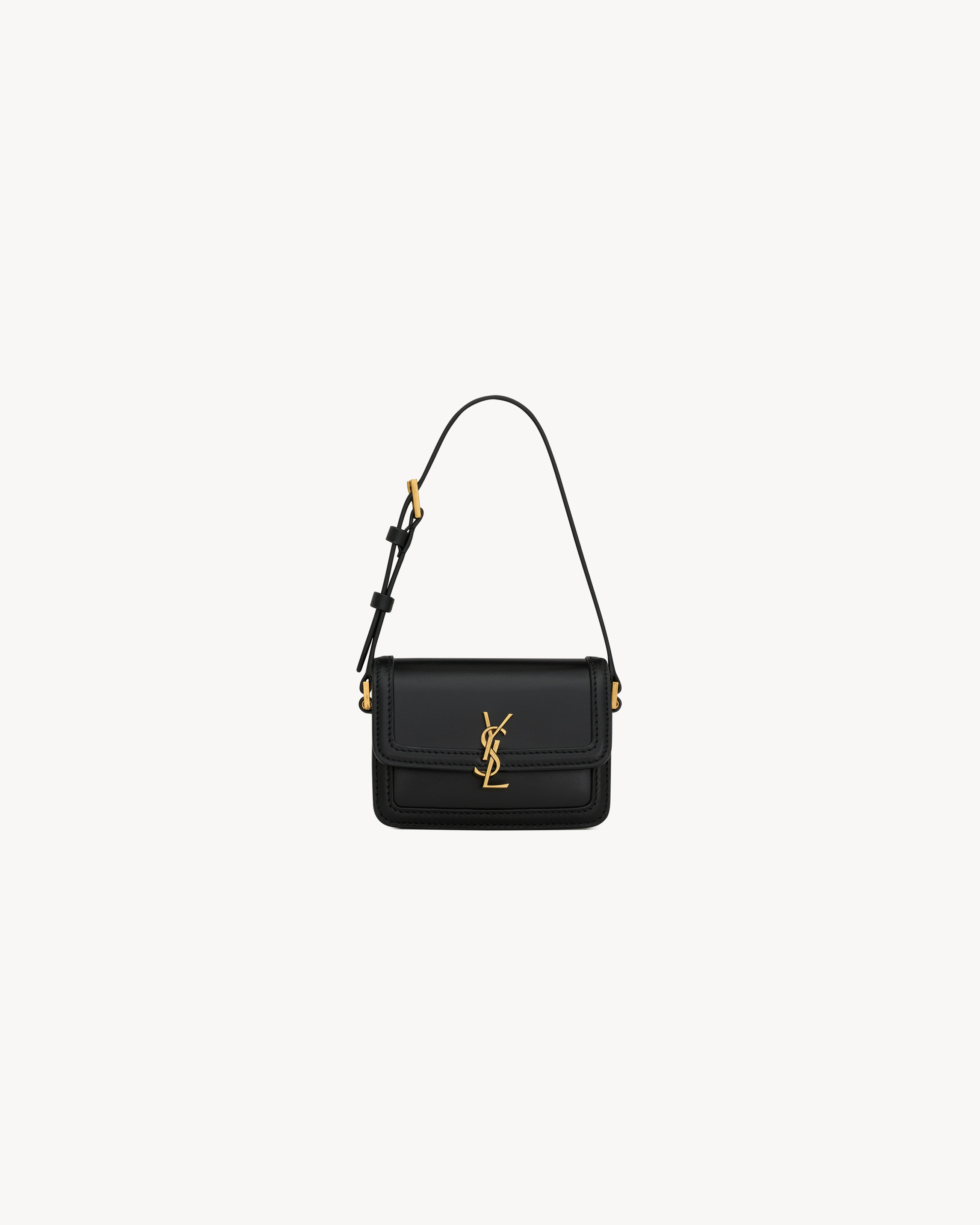 

Микросумка SOLFERINO из кожи BOX SAINT LAURENT, черный