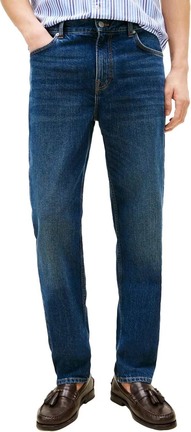 Джинсы Slim Straight Fit Tommy Hilfiger, темно-индиго