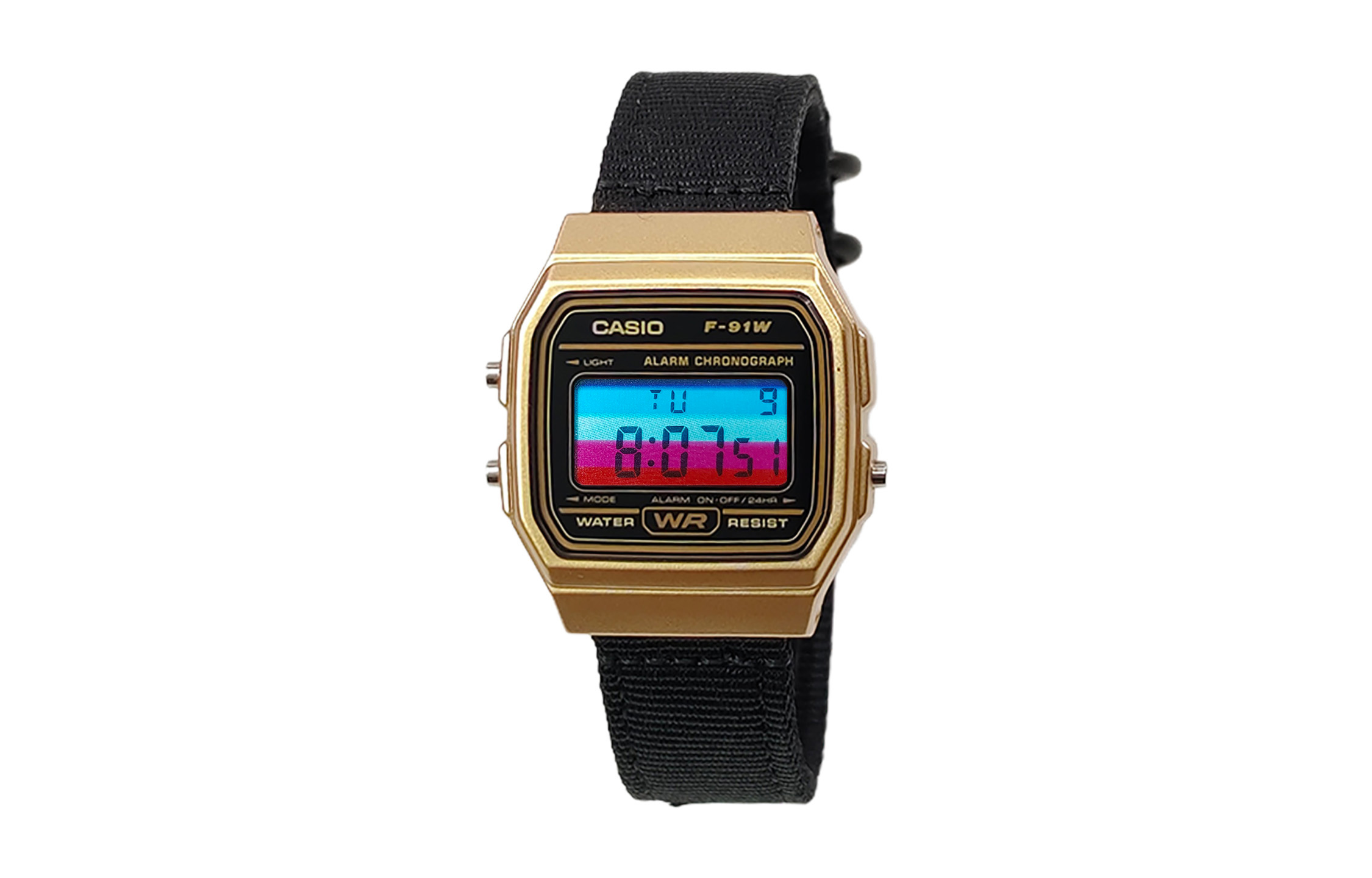 

CASIO Часы Retrofit Series Quartz Movement Nylon Strap Watch Men's Watch Black Dial