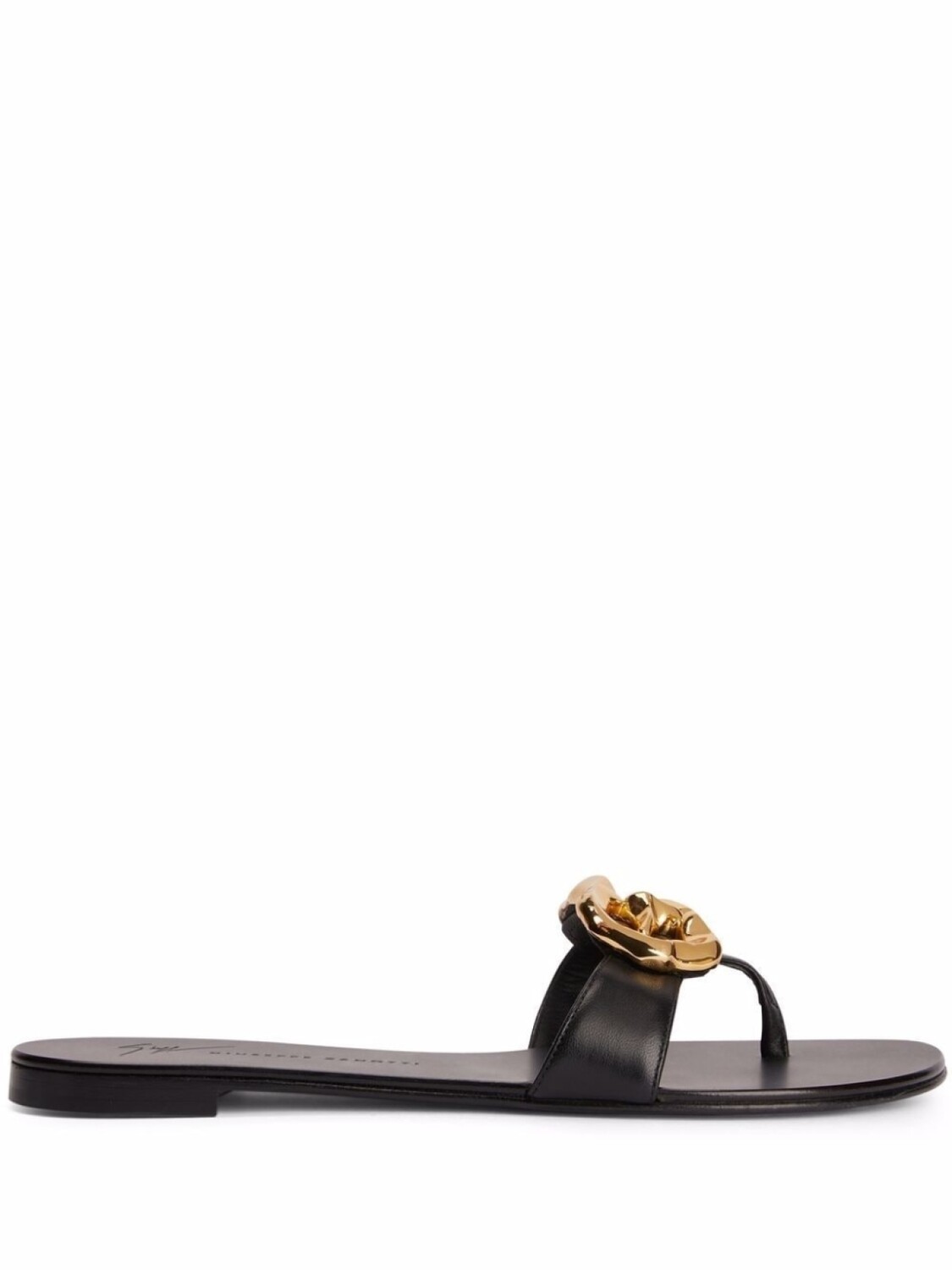 Giuseppe Zanotti декорированные шлепанцы Lyra Zali, черный