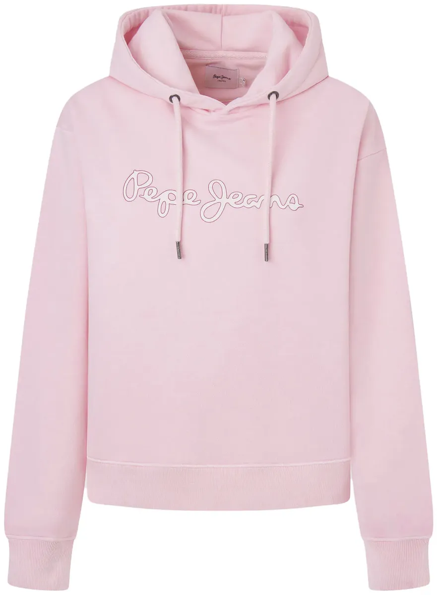 

Толстовка Pepe Jeans "LANA HOODIE" с надписью-логотипом, розовый