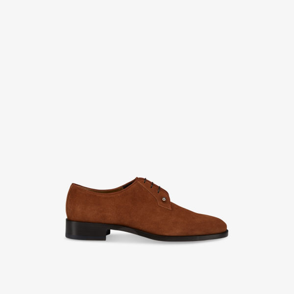 

Туфли-дерби замшевые Christian Louboutin Chambeliss, коричневый