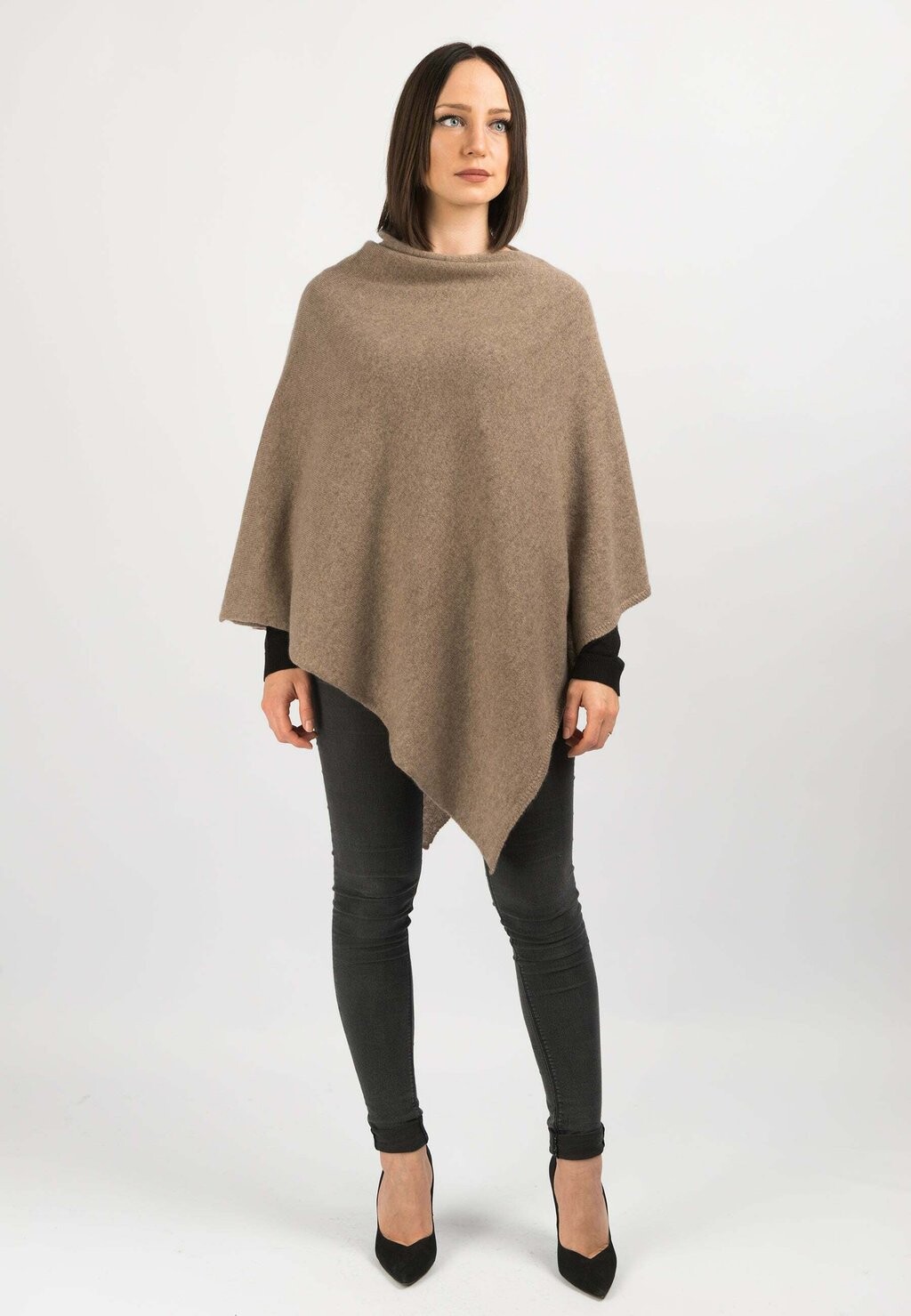 

Пончо PONCHO Dalle Piane Cashmere, светло-коричневый