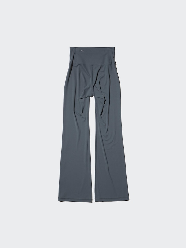 Ультраэластичные активные леггинсы-клеш Uniqlo, 08 dark grey — фото 3