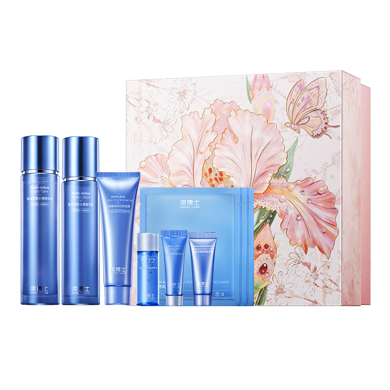 Набор для ухода за кожей Youth Dairy 30 в подарочной коробке PROF.LING, [complete set]toner, emulsion, essence & cream set — фото 2