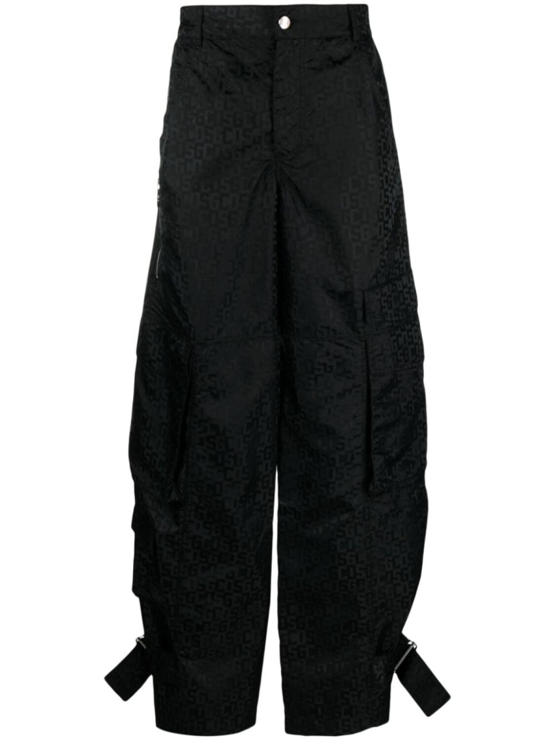

Gcds широкие брюки Monogram Ultracargo, черный