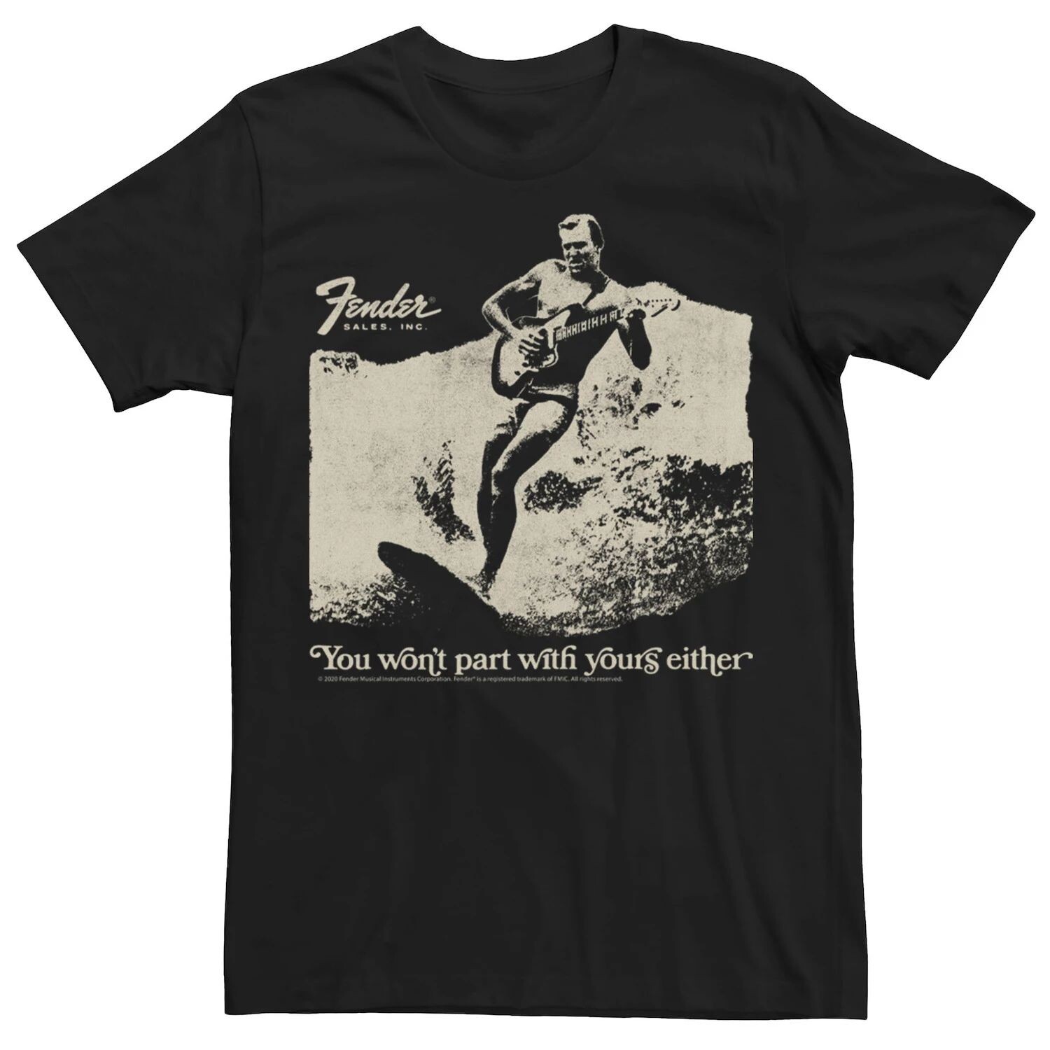 

Мужская футболка Fender Vintage Surfer с рисунком Licensed Character