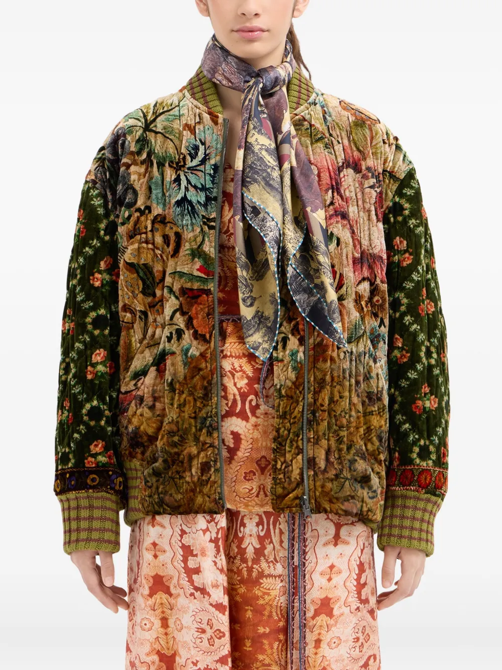 

Шарф из шелка с абстрактным узором Pierre-Louis Mascia, нейтральный