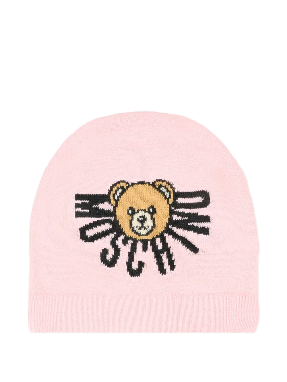 

Шапочка с логотипом teddy Moschino Kids, розовый