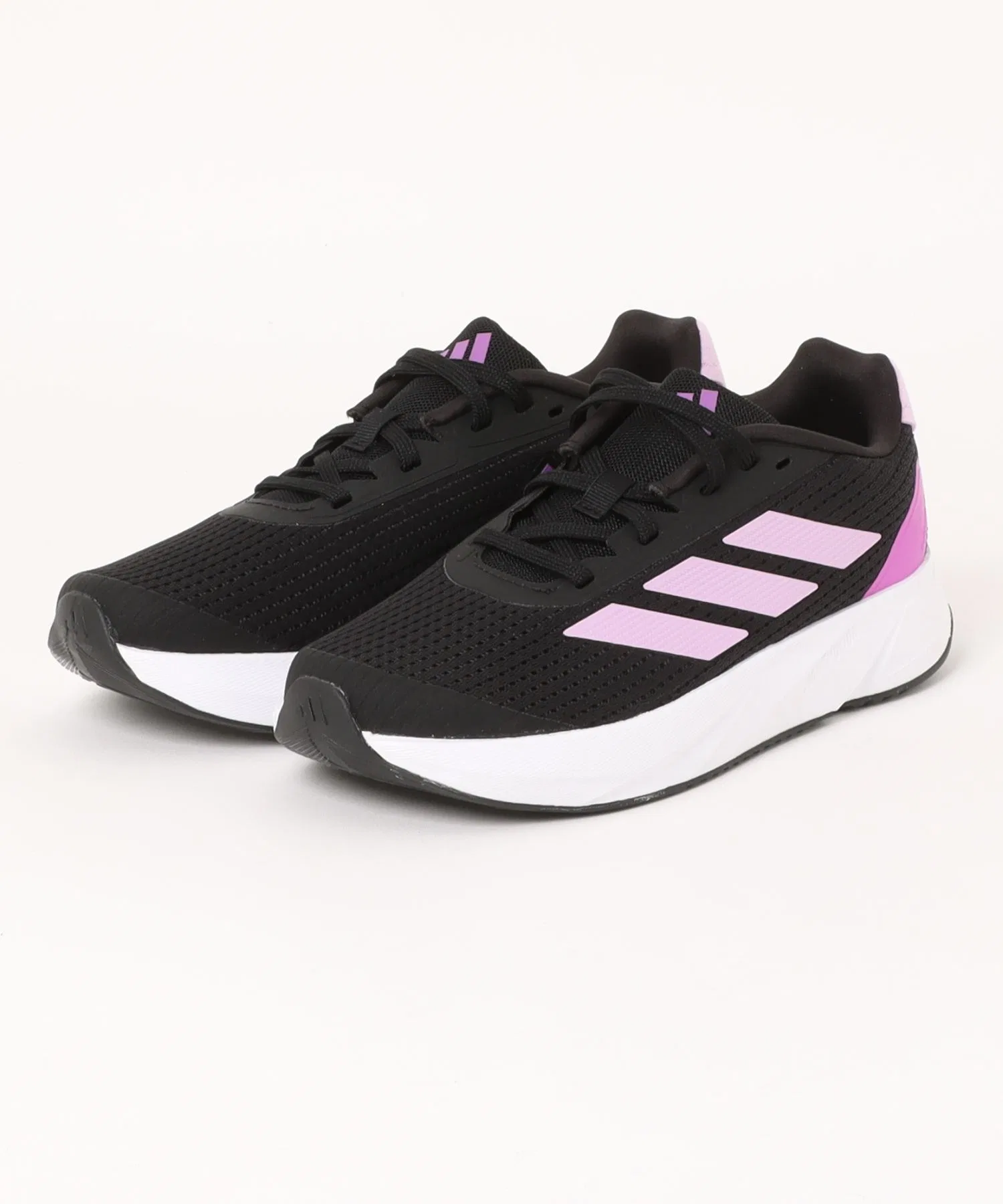 Детские кроссовки adidas DURAMOSLK чёрно-фиолетовые