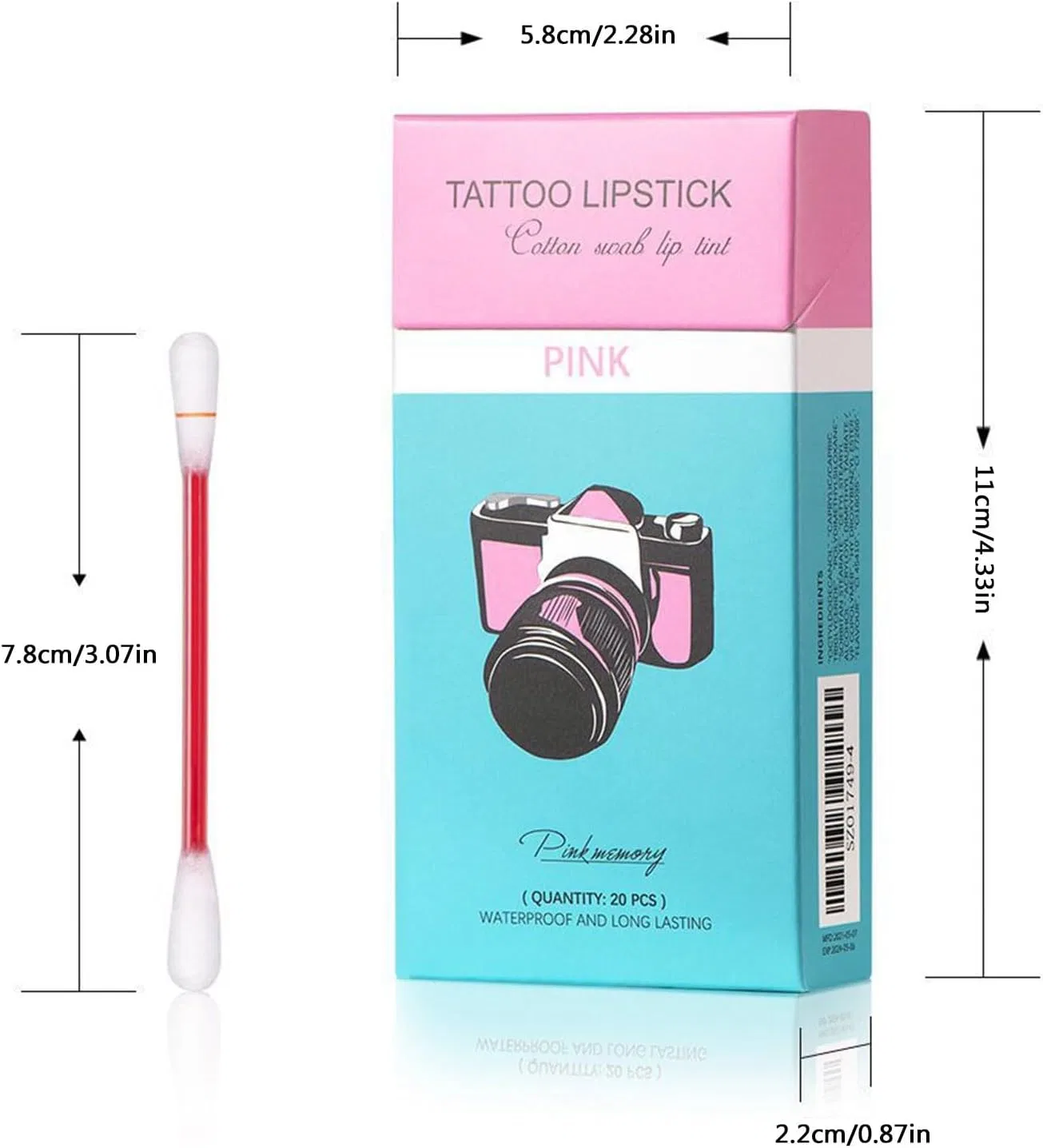 Губная помада матовая увлажняющая Generic, набор 1 шт, цвет hotpink — фото 3