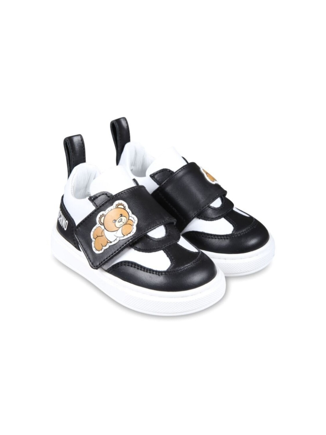 

Moschino Kids кроссовки с липучками Teddy Bear, черный