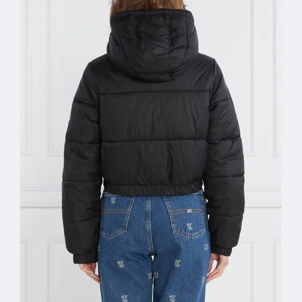 Укороченная дутая куртка Tjw из crp с капюшоном Tommy Hilfiger, черный — фото 3