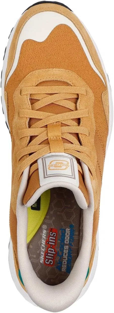 Мужские повседневные кроссовки Skechers 211069-gry, Wheat Leather Mesh — фото 3