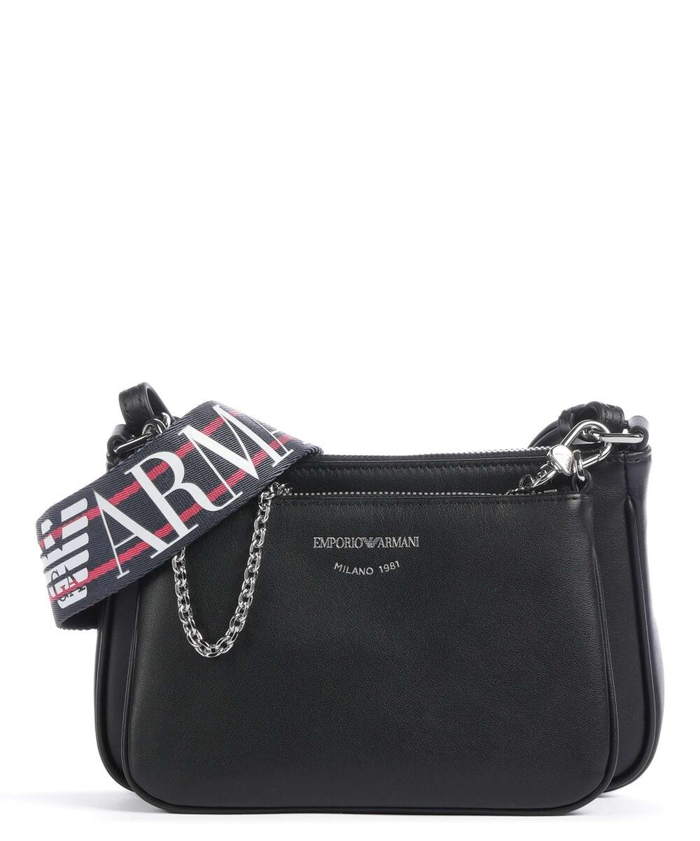 

Сумка через плечо Dea из мелкозернистой яловой кожи. Emporio Armani, черный