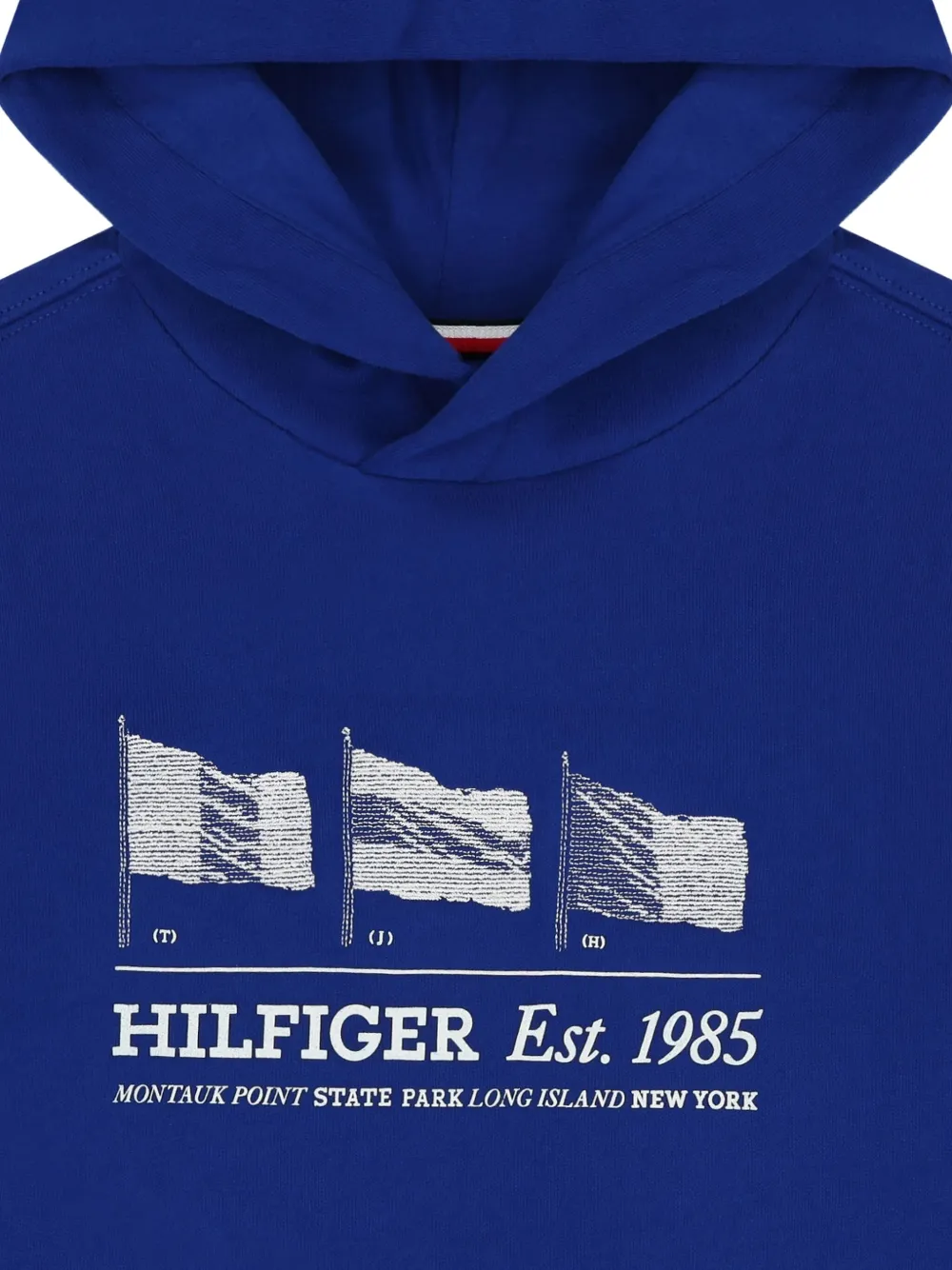 Худи с графичным принтом Tommy Hilfiger Junior, синий — фото 3