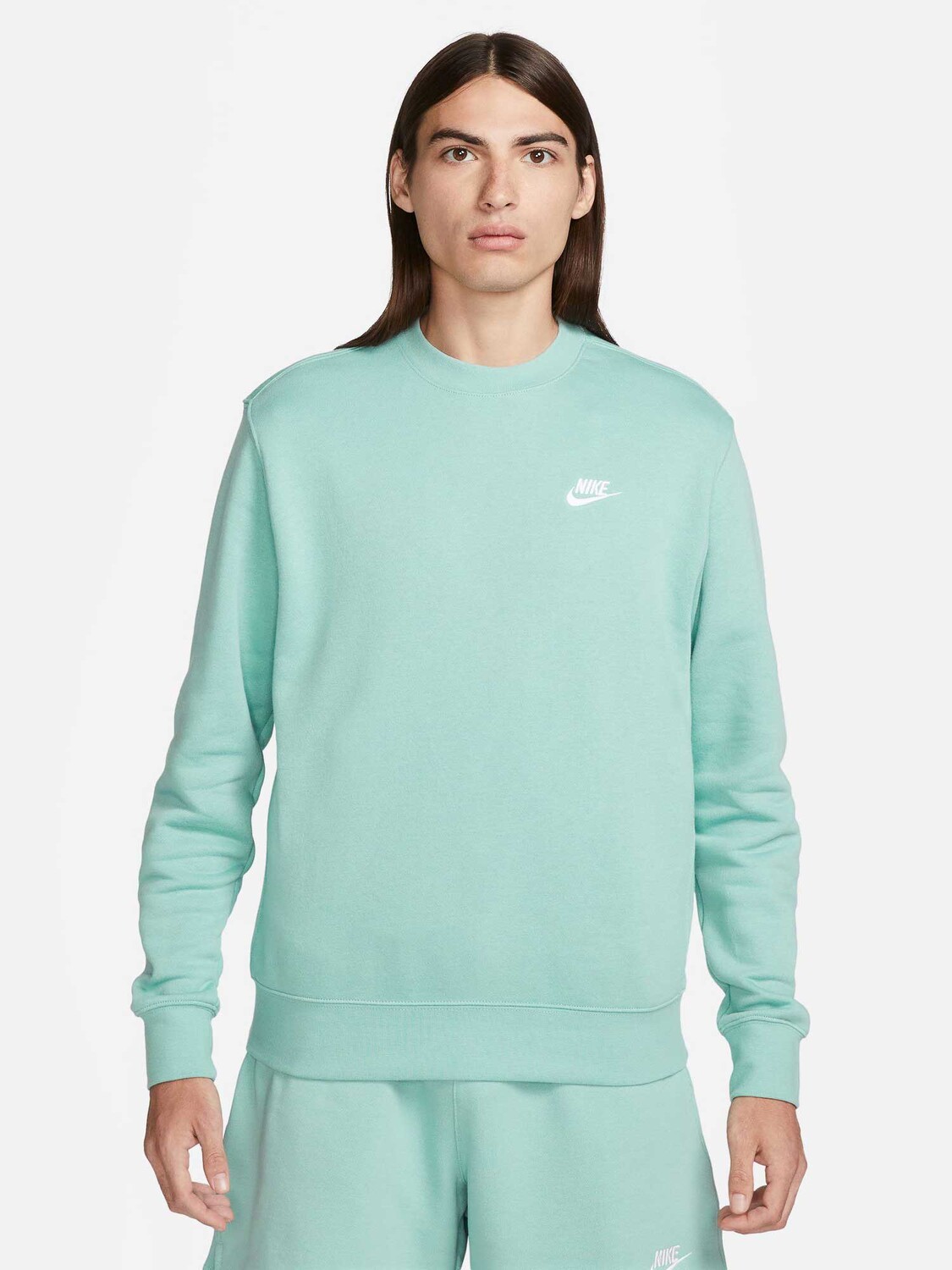 

Блуза Nike M NSW CLUB CRW BB, зеленый