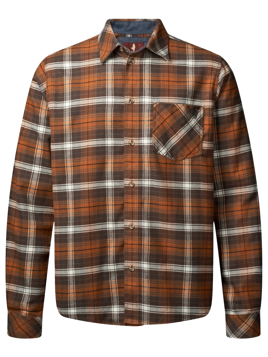 

Рубашка на пуговицах классического кроя MCS Ray, Brown/Cognac