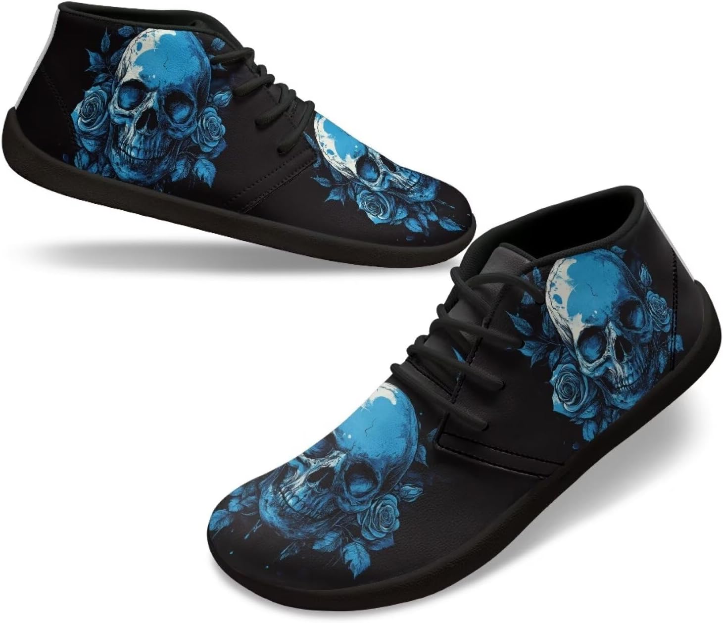 

Мужские водонепроницаемые зимние походные ботинки Barefoot, женские повседневные кроссовки Barefoot Yreiwoby, Skull Rose