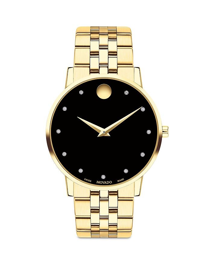 

Музейные часы Movado, 40 мм, черный