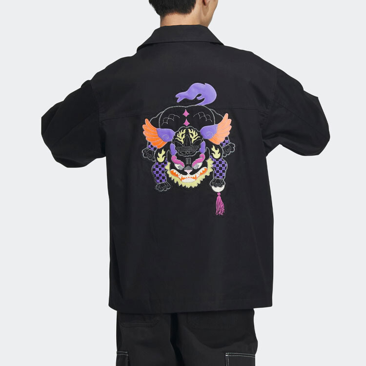 Куртка-рубашка Adidas Originals, черный — фото 3