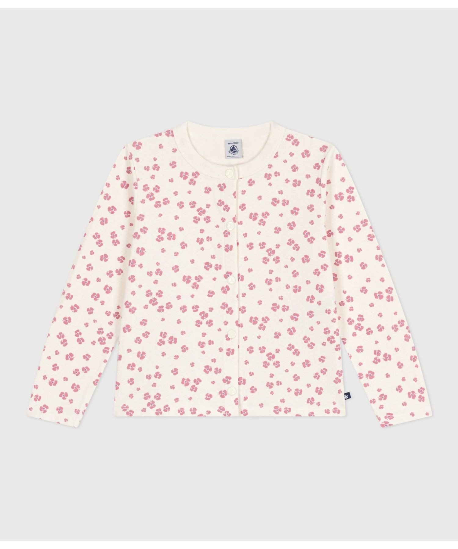 Кардиган PETIT BATEAU, Off-white/multicolor — фото 2