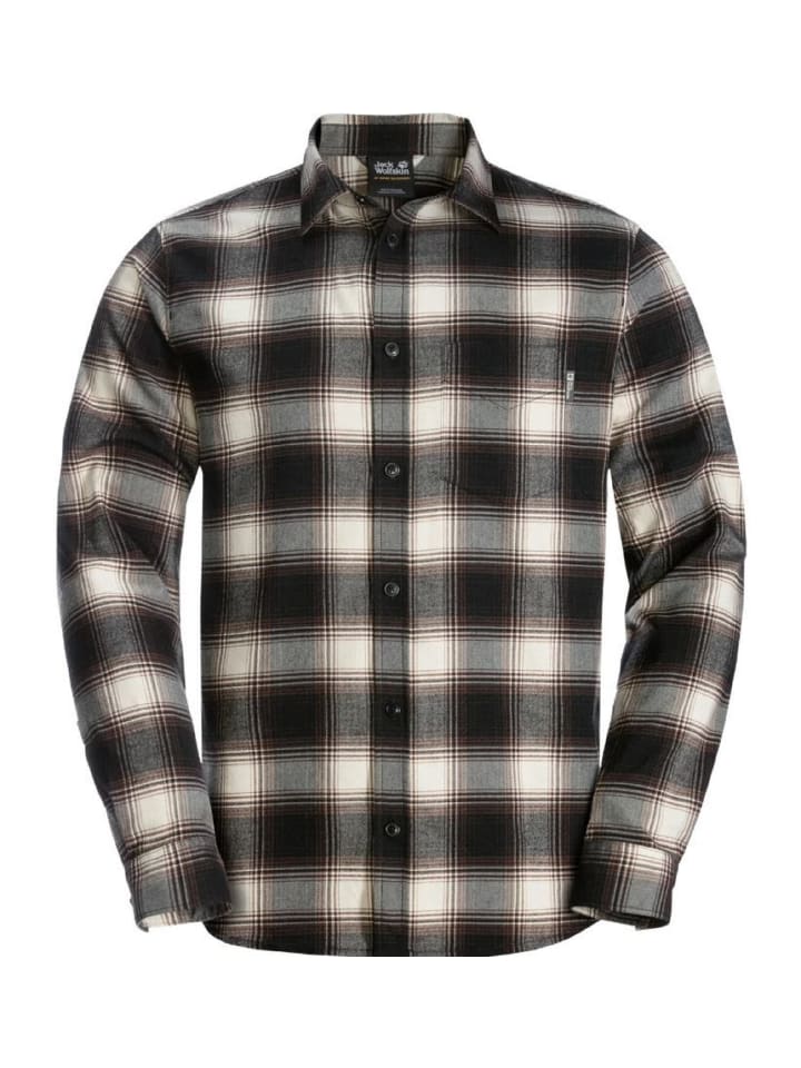 

Рубашка Jack Wolfskin Funktionshemd WANDERWEG SHIRT M, черный
