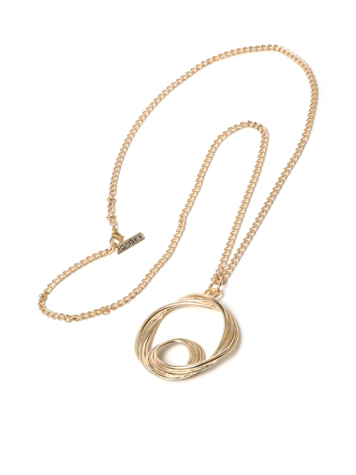 

Collezione alessandro Длинное золотое колье «Круг»