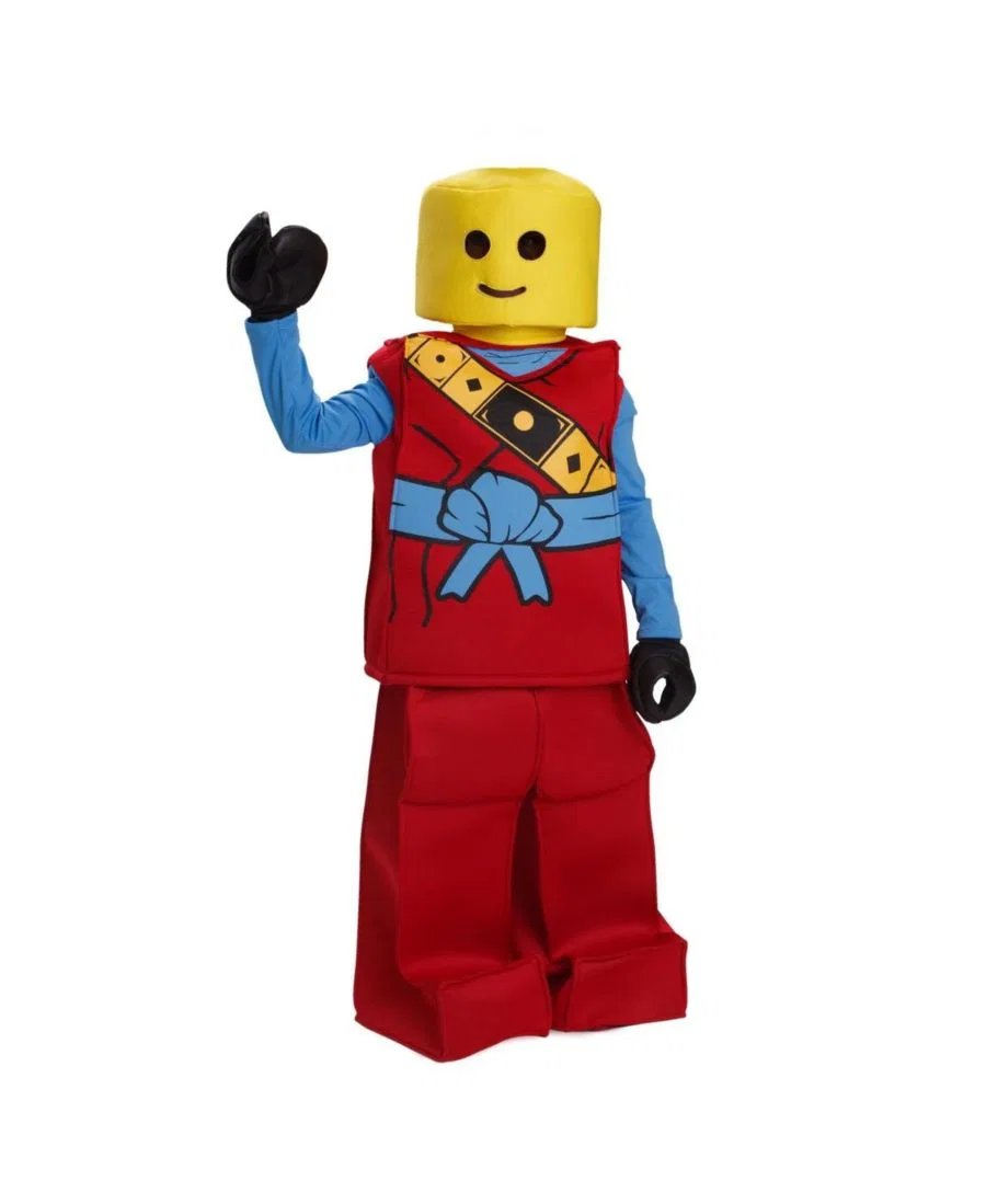 Детский костюм ниндзя из игрушечных блоков Dress Up America, красный