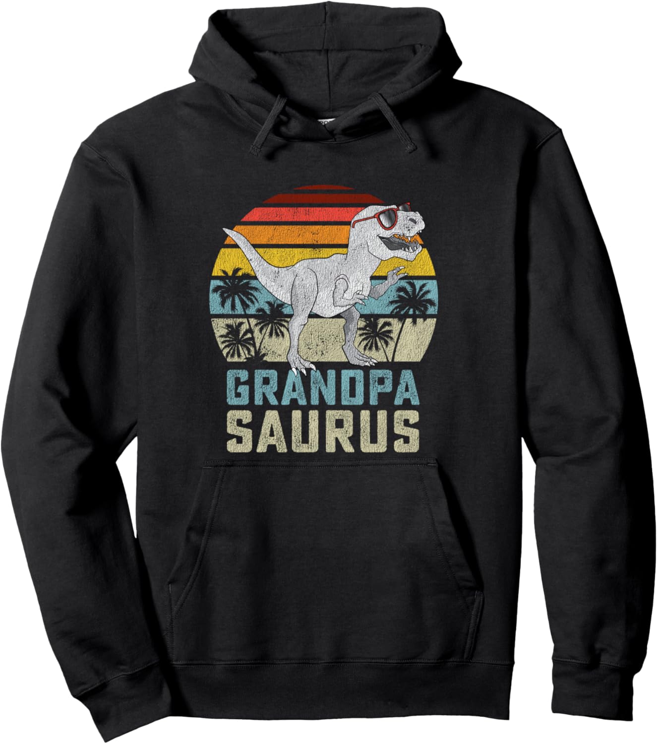 

Семейная толстовка с капюшоном Grandpasaurus T Rex Dinosaur Grandpa Saurus Matching Family Saurus Rex Gift Store, черный