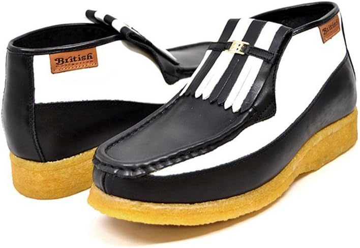 

Мужская обувь British Collection Apollo слипоны из кожи, длиной до щиколотки, белый/черный