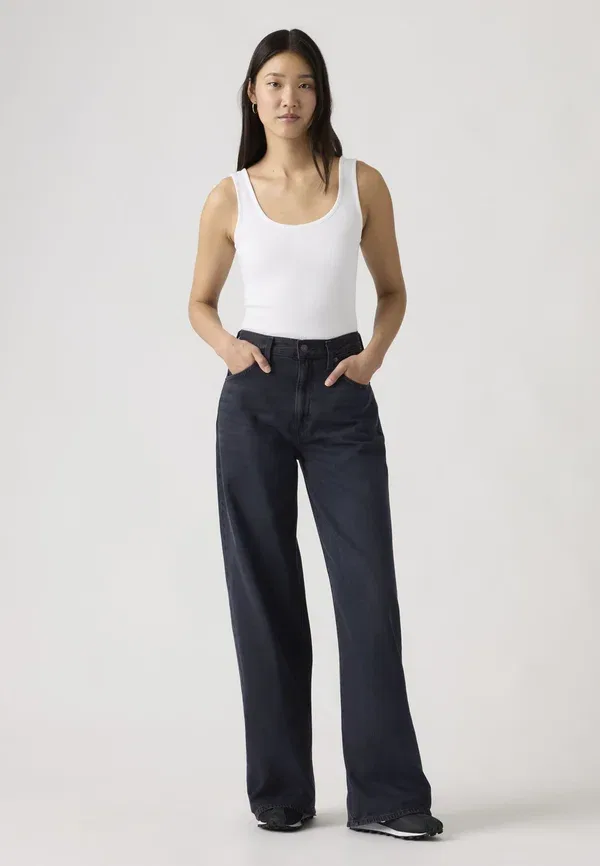 Джинсы Levi'S, модель Cinch wide leg, темный юмор — фото 4
